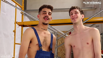 Electric Drill Machine Destroys Friends Asshole! Hardcore Twinks With Massive Dildos free video