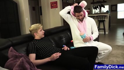 Stepdaddy Dresses Up As The Easter Bunny And Fucks Teen free video